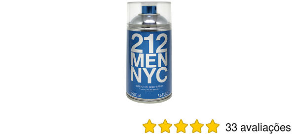 Body Spray 212 Seductive Men Carolina Herrera | Beleza na Web